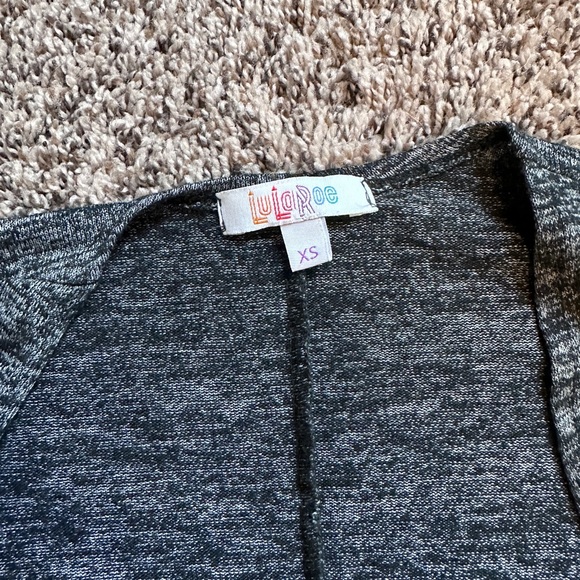 Lularoe long sweater. Excellent condition. Blueish/gray/black color. Xs - Picture 2 of 2
